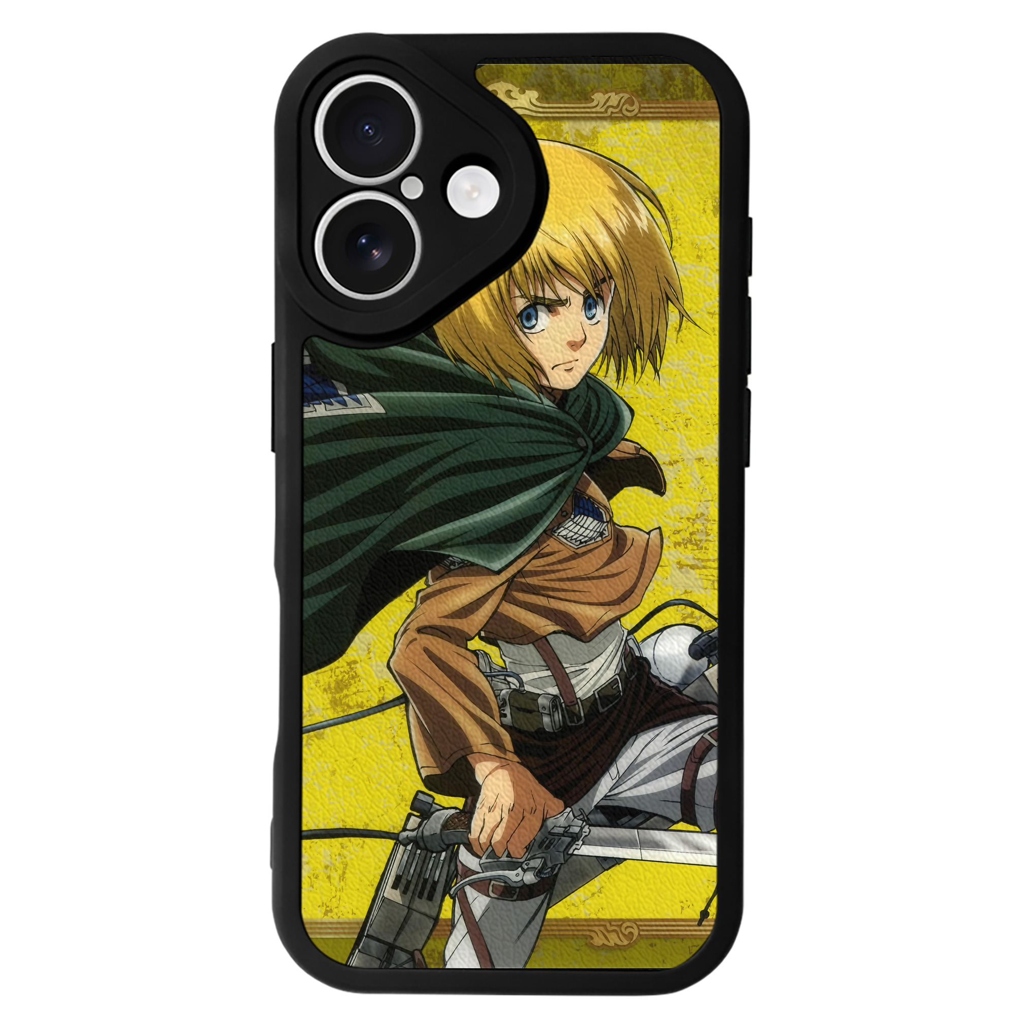 （画像用） 進撃の巨人 Attack on Titan 【iPhone 16シリーズ対応】シリコンスマホケース（レザー調） 材質：シリコン